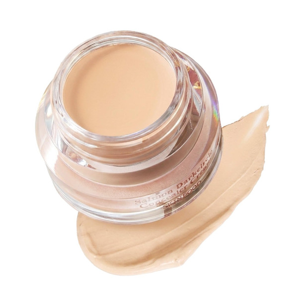 SKINFOOD Salmon PDRN Dark Circle Concealer Cream - Under Eye Concealer for Dark Spots and Wrinkles, Full Coverage, Stocking Stuffer, 10 g (0.35 Oz)