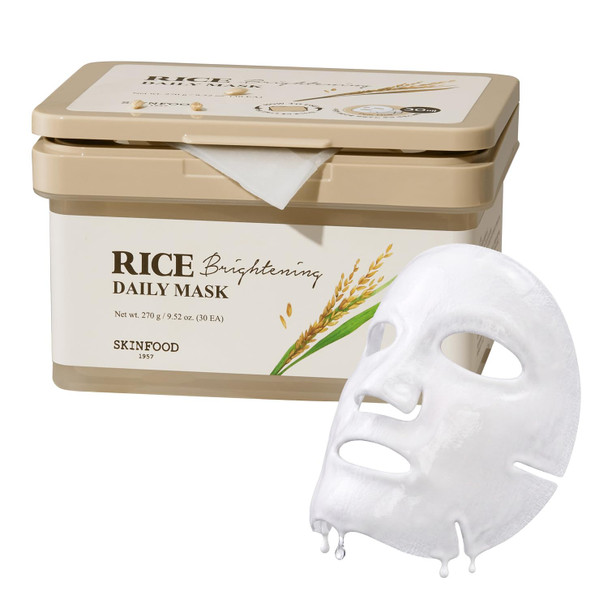 SKINFOOD Daily Sheet Mask Korean Skincare Hack Face Mask  Bulk Pack (30EA)