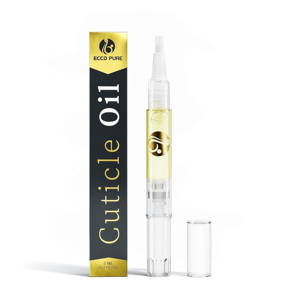 ECCO PURE Cuticle Oil Pen with Vitamin E Nail and Cuticle Moisturizing Oil  Mess-Free Brush Pen for Dry Cuticles and Nails  Manicure and Pedicure Nail Care
