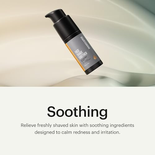 MANSCAPED® Face Shave Soother, Men's Aftershave Serum Infused with Red Algae, Menthyl Lactate & Vitamin B3 for Cooling, Soothing & Hydration, Vegan, Paraben-Free