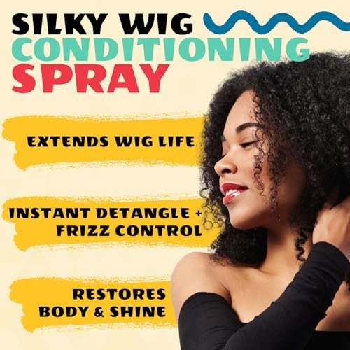 AllDay Locks Synthetic Wig Spray, Nourishes, Softens Fibers, 8 Oz Bottle | Refreshing Leave-In Conditioner for Synthetic Hair, Detangler & Cleanser Spray for Wigs, For Women and Men