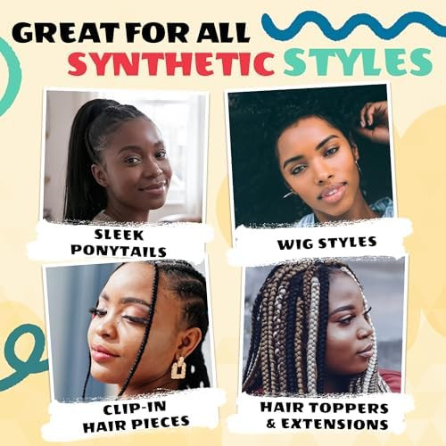 AllDay Locks Synthetic Wig Spray, Nourishes, Softens Fibers, 8 Oz Bottle | Refreshing Leave-In Conditioner for Synthetic Hair, Detangler & Cleanser Spray for Wigs, For Women and Men