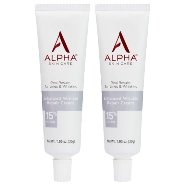 Alpha Skin Care Enhanced Wrinkle Repair Cream 0.15% Retinol 1.05 Oz  Anti-aging cream with Vitamins A, C & E helps reduce lines & wrinkles for all skin types.
