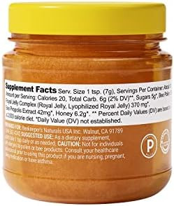 Beekeeper's Naturals Superfood Honey w/ Royal Jelly, Bee Pollen, 4.4 oz | Bee Pollen, Royal Jelly, Propolis, Natural Energy & Immune Support