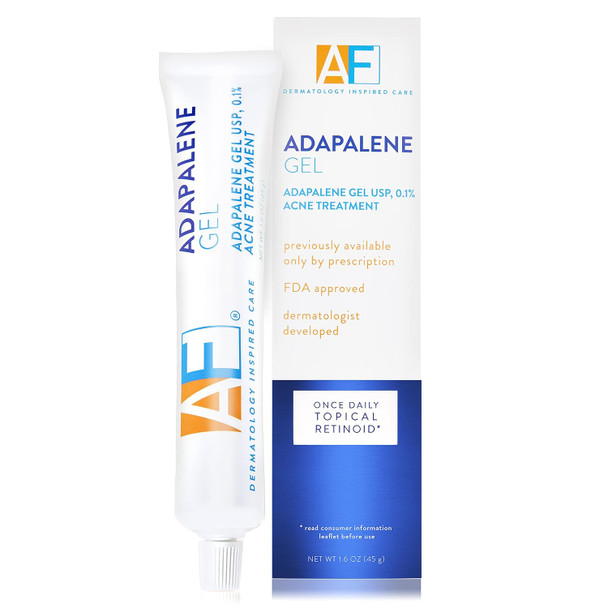 Acne Free Adapalene Gel OnceDaily Topical Retinoid Acne Treatment Unclogs Pores and Clears Acne Prevents