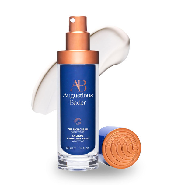 Augustinus Bader The Rich Cream – Luxury Face Cream – Hydrating and Nourishing Face Moisturizer – Facial Moisturizer for Wrinkle Reduction and Cellular Renewal – For Men and Women - Blue