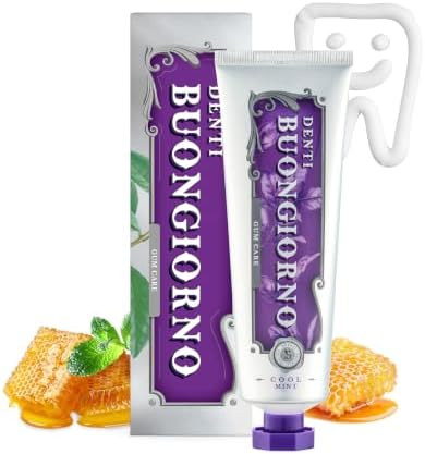 Gum Care Toothpaste Honey Mint Gum Repair  Bleeding Gums Active Repair Sensitivity Relief Propolis CICA Paraben and SLS Free Healthy Gums and Teeth Care