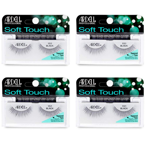 Ardell Soft Touch Lashes  Natural Looking Tapered Tip False Eyelashes Full Volume Easy Application