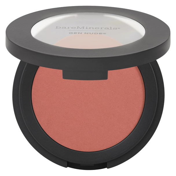 bareMinerals Gen Nude Powder Blush, Mineral-Based Pressed Blush Powder, All Day Wear, Buildable Coverage, Matte Soft Focus Finish, Talc-Free, Vegan - 0.21 Ounce
