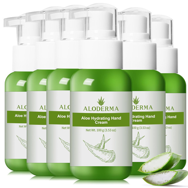 Aloderma Aloe Hydrating Hand Cream Non Greasy Lotion for Dry Skin