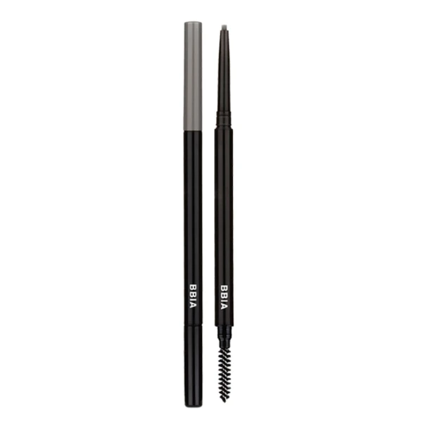 BBIA Last Auto Eyebrow Pencil SLIM 7 Colors – No Sebum Ultra Fine Brow Definer Pencil Retractable Dual-Sided Brush Waterproof Shape & Define & Fill Eye Brow Korean Makeup