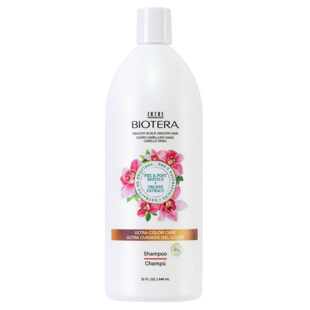 Biotera Ultra Color Care Shampoo for Vivid ColorTreated Hair  Protects and Extends Vibrancy with Coconut and Orchid Extract Enhances Shine and Softness Sulfate-Free Vegan