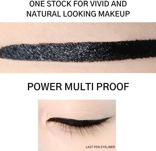 BBIA Last Pen Eyeliner - Waterproof Liquid Pen Eye Liner Long-Lasing Quick Dry Multi-Proof Easy Drawing Ink Tank Type with Precise & Flexible Fine Brush No-Skip Korean Eye Makeup