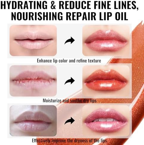 Oulac Shimmer Liquid Lipstick High Shine Glitter Lip Gloss for Women Shimmer Non Sticky Glossy Finish