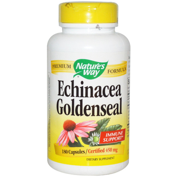 Natures Way, Echinacea Goldenseal 450mg, 180 Capsules