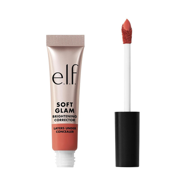 e.l.f. Soft Glam Brightening Corrector Helps Minimize Dark Circles & Discoloration Hydrating With A Natural Finish Vegan & Cruelty-Free Light Pink
