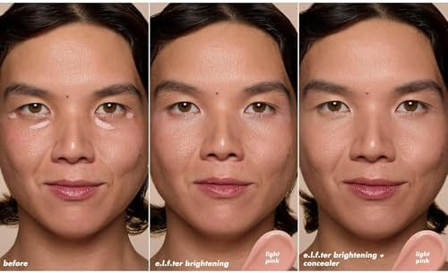 e.l.f. Soft Glam Brightening Corrector Helps Minimize Dark Circles & Discoloration Hydrating With A Natural Finish Vegan & Cruelty-Free Light Pink