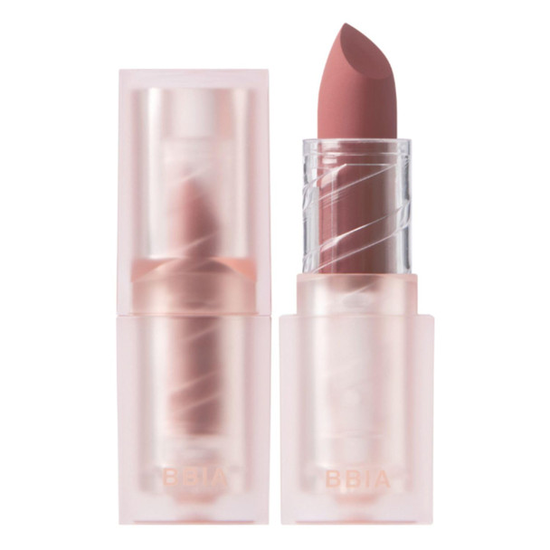 BBIA Last Powder Lipstick Series2 - Powder Matte Lipstick, Full Coverage, Non-Drying Matte Finish, Weightless Velvet Texture, Long-Lasting Lip Makeup, MLBB, Vegan, Korea Lip Makeup