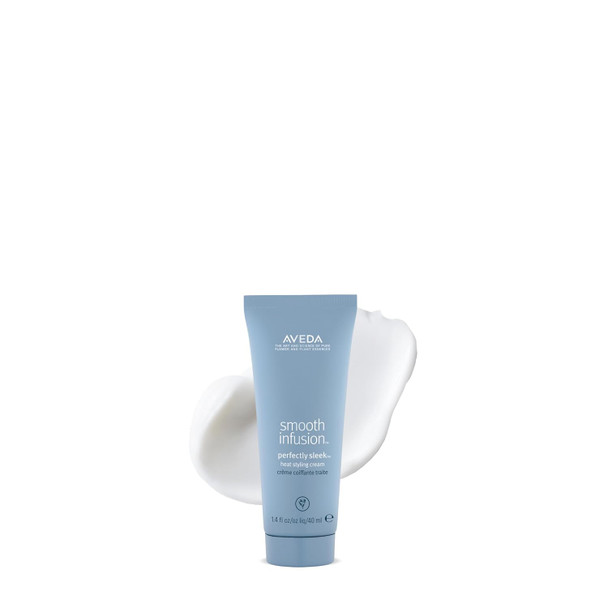Aveda Smooth Infusion Perfectly Sleek Heat Activated Styling Cream Curly and Coily Hair Protects Against Frizz Humidity and Heat Silicone Free