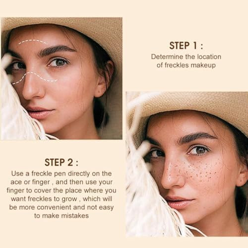 ONarisae Freckle Pen Fake Freckles Face Concealer Point Out Natural Waterproof Long lasting