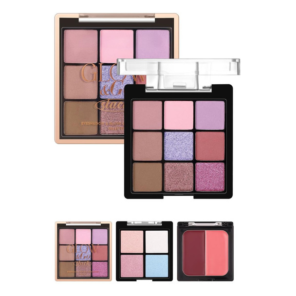 ONarisae Foldable Makeup Kit Eyeshadow Palette Includes Blush Highlighter and 9 Eyeshadows