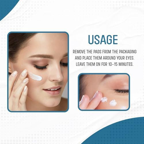 esfolio Hydrogel Eye Patch Hyaluronic 60 Patch – Under Eye Gel Patches for Puffiness and Tired Eyes – Soothing Cooling Care – Korean Skincare Eye Mask – Lightweight Hydration