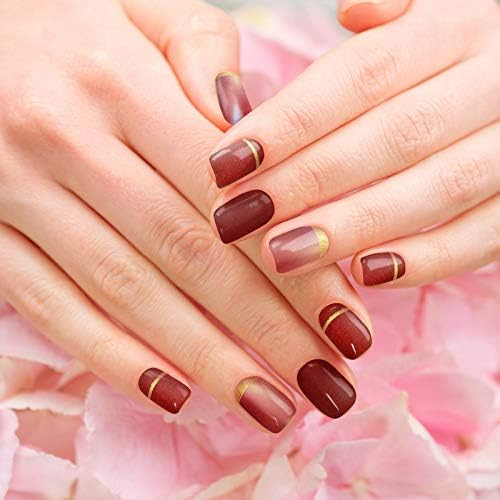 Maitys  Pcs Nail Wraps Self Adhesive Strips Mixed Adornment Series  Full Wrap for Girls With Nail File Easy DIY Manicure Holiday Multiple Floral Stripe Patterns No Dry Time