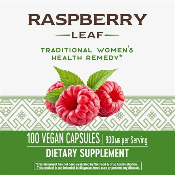 Nature's Way - Red Raspberry Leaves, 450 mg, 100 Capsules