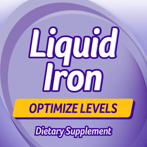 Liquid Mineral Supplement, Iron, Natural Berry, 16 Ounce