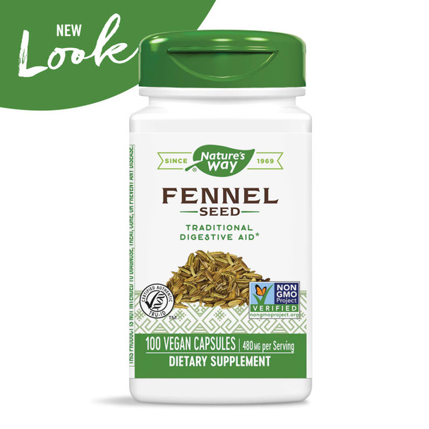 Nature'S Way Fennel Seed 480 Mg, 100 Vcaps