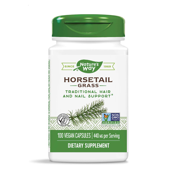 Nature's Way Horsetail Grass 440 mg, 100 Capsules