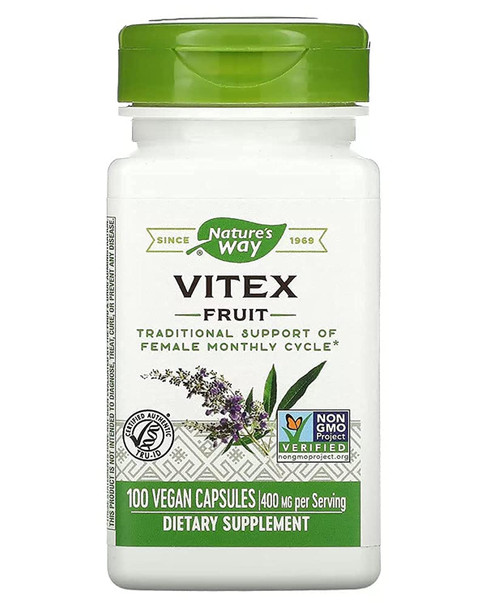 Nature's Way Vitex Fruit  400 mg 100 Capsules