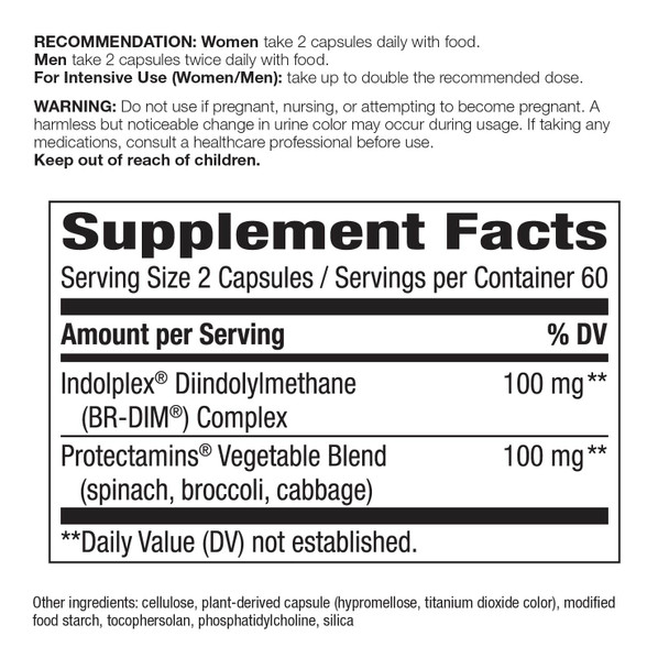 Nature's Way Dim Supplement, Estrogen Balance*, Diindolylmethane, 120 Vegetarian Capsules