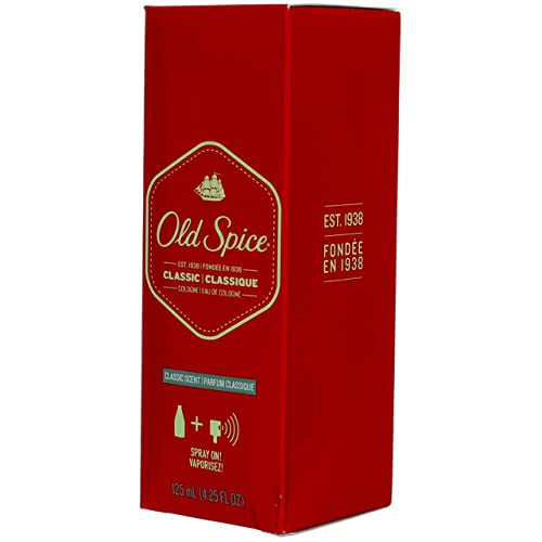 Old Spice Classic Cologne Spray 4.25 Oz Pack Of 6