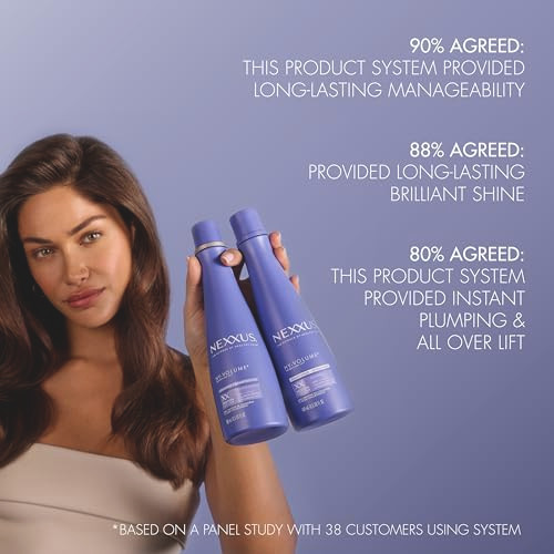 Nexxus Hyvolume Weightless Lift Conditioner Protein Fusion With Collagen Protein And Hyaluronic Acid For Flat And Limp Hair For 48 Hours Of Volume 13.5 Fl Oz