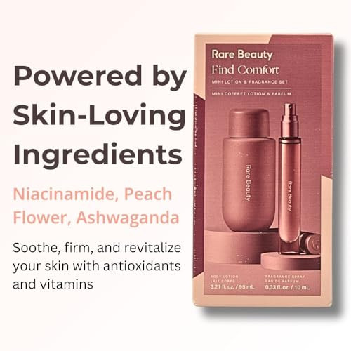 Rare Beauty Mini Find Comfort Lotion And Fragrance Set Find Comfort Hydrating Body Lotion Mini And Find Comfort Eau De Parfumhydrating Body Lotion Mini Eau De Parfum