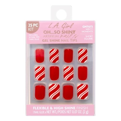 L.A. Girl Oh So Shiny Nail Tips Minty Moments Gnt673