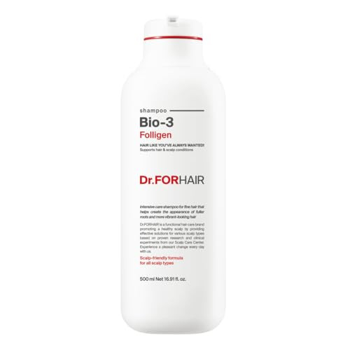 Dr.Forhair Folligen Bio3 Shampookorean Hair Careclarifying Volumizing And Root Boostfor Hair Thickening And Fuller Looking 16.91 Fl Oz