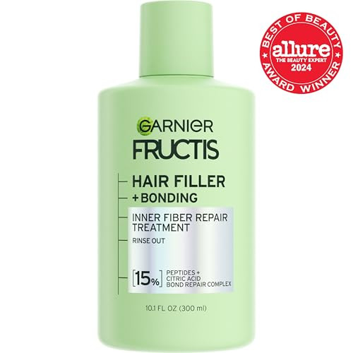 Garnier Fructis Hair Filler Bonding Inner Fiber Rinse Out Pre Shampoo Treatment With Bond Repair Complex 10.1 Fl Oz 1 Count