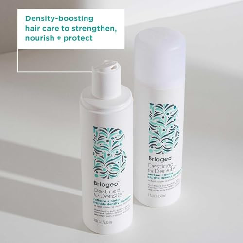 Briogeo Destined For Density Caffeine plus Biotin Peptide Density Shampoo And Conditioner Duoincreases Hair Thickness And Volume For Fine Or Thinning Hairsulfatefreevegan And Crueltyfree