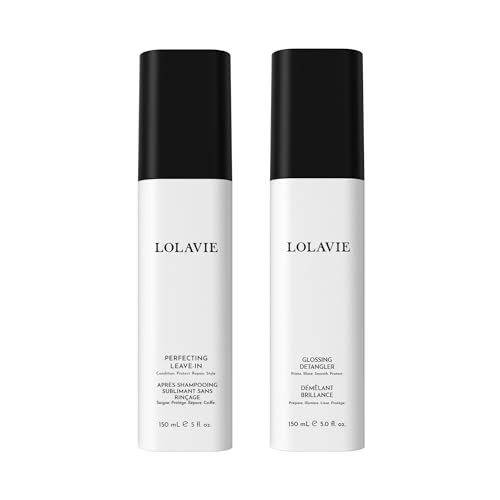 Lolavie Jens Glossy Perfection Set Color Safe For All Hair Typesincl. Glossing Detangler And Perfecting Leavein Conditioner 450Degree Heat Protectant Vegan Cruelty 5 Oz 5 Oz
