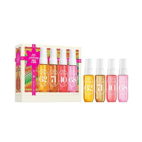 Sol De Janeiro Spritz And Shine Cheirosa Perfume Mist Setamazon Exclusiveperfume Mist Discovery Set Of 4Holiday Set 48 Value