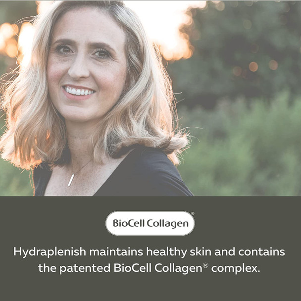 Natures Way Hydraplenish, with Patented BioCell Collagen, OptiMSM, Supports Skin Collagen Production, Promotes Skin Elasticity, 60 Capsules