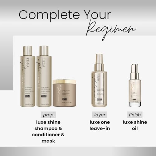 Kenra Platinum Luxe Shine Mask Shineenhancing Intensive Conditioning Mask Increases Slip Smoothness And Improves Manageability Experience 2X Stronger Hair 72 Hour Humidity Protection 6 Oz
