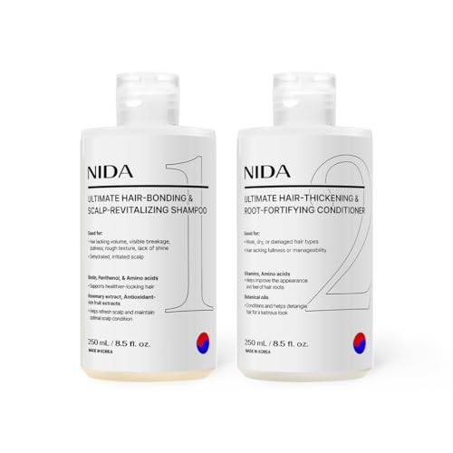 Nida Ultimate Hair Scalp Care Set Shampoo And Conditionerleaves Hair Feeling Soft And Shine Strengthens And Nourishes All Hair Types