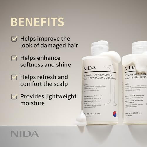 Nida Ultimate Hair Scalp Care Set Shampoo And Conditionerleaves Hair Feeling Soft And Shine Strengthens And Nourishes All Hair Types