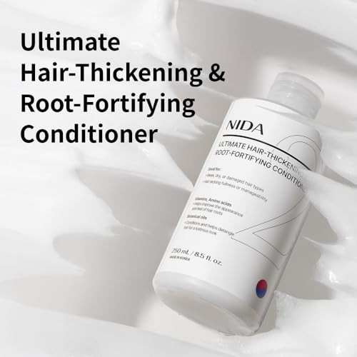 Nida Ultimate Hairthickening And Rootfortifying Conditionerleaves Hair Feeling Soft And Shine Strengthens And Nourishes All Hair Types8.5 Fl. Oz. 250Ml