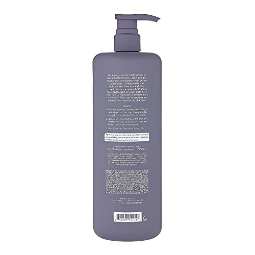 Kristin Ess Hair The One Purple Conditioner Toning For Blonde Hair Neutralizes Brass plus Yellow Tones Moisturizing Conditioner Keratin Safe 33.8 Fl Oz Pack Of 3