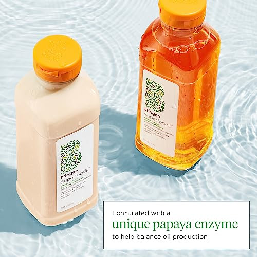 Briogeo Superfoods Mango plus Cherry Hair Pack For Oily Hairbalancing Shampoo And Conditioner Duogentle Cleanse And Lightweight Hydrationvegan And Crueltyfree2 X 12.5 Fl Oz