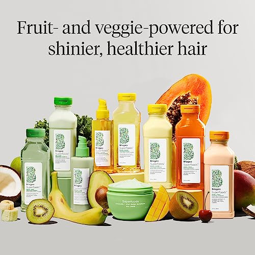 Briogeo Superfoods Mango plus Cherry Hair Pack For Oily Hairbalancing Shampoo And Conditioner Duogentle Cleanse And Lightweight Hydrationvegan And Crueltyfree2 X 12.5 Fl Oz